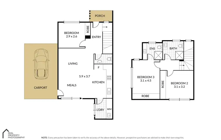 Floorplan of Homely townhouse listing, 8 Bridgeton Street, Reservoir VIC 3073