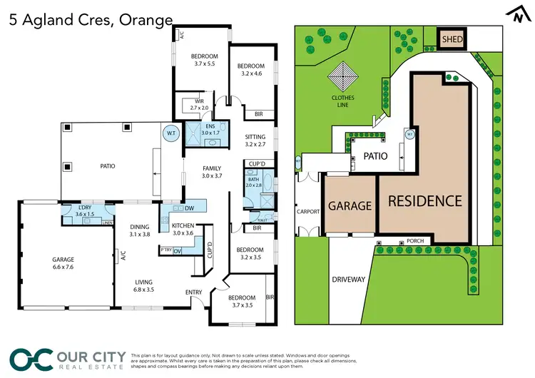 Floorplan of Homely house listing, 5 Agland Crescent, Orange NSW 2800