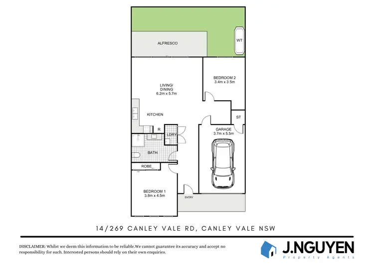 Floorplan of Homely villa listing, 14/269 Canley Vale Road, Canley Heights NSW 2166
