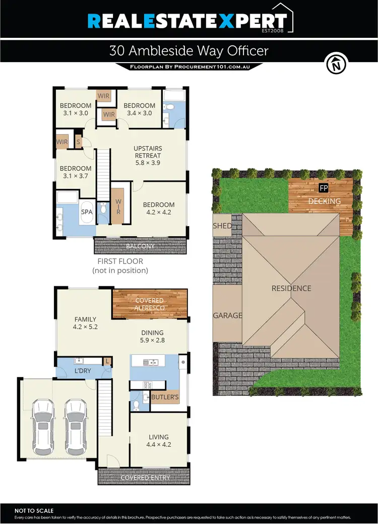 Floorplan of Homely house listing, 30 Ambleside Way, Officer VIC 3809