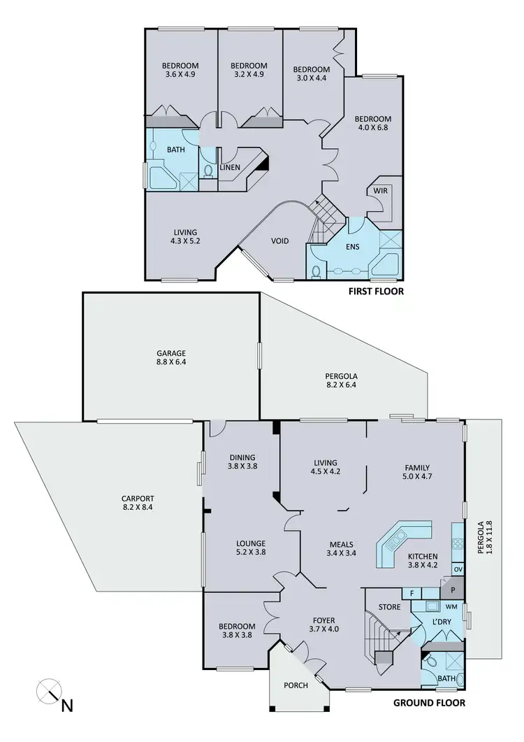 Floorplan of Homely house listing, 8 Landsborough Close, Endeavour Hills VIC 3802