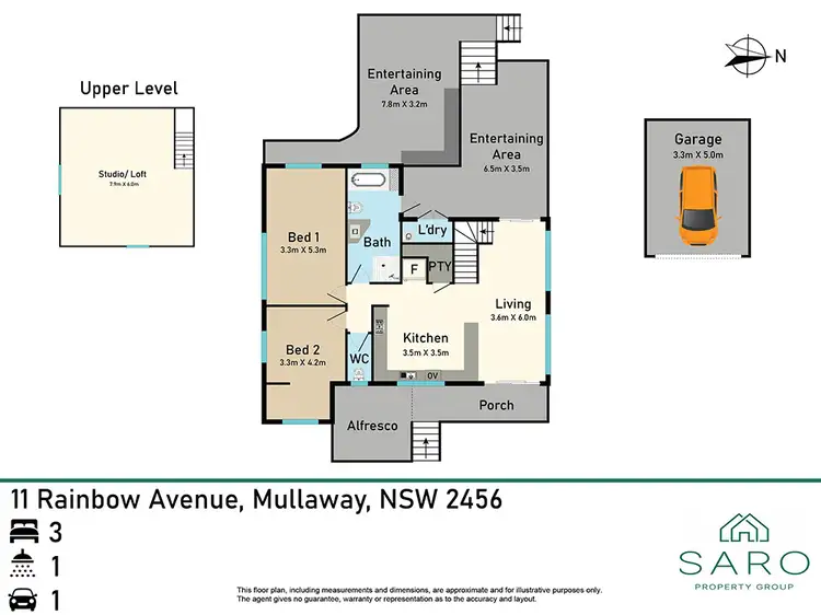 Floorplan of Homely house listing, 11 Rainbow Avenue, Mullaway NSW 2456