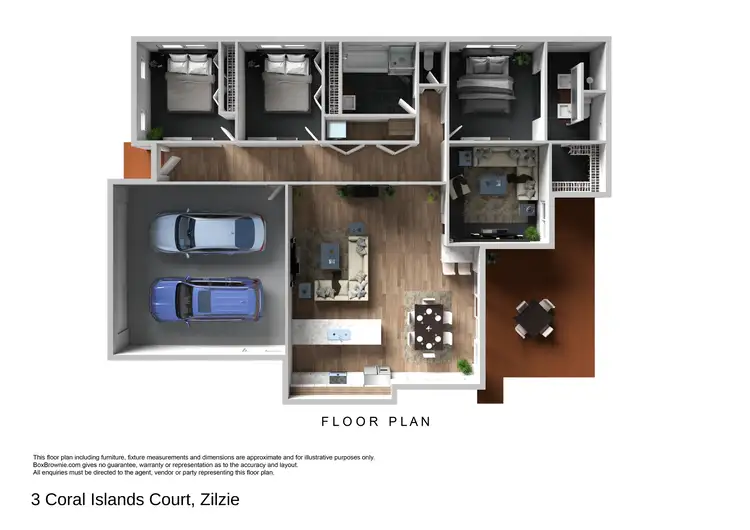 Floorplan of Homely house listing, 3 Coral Islands Court, Zilzie QLD 4710