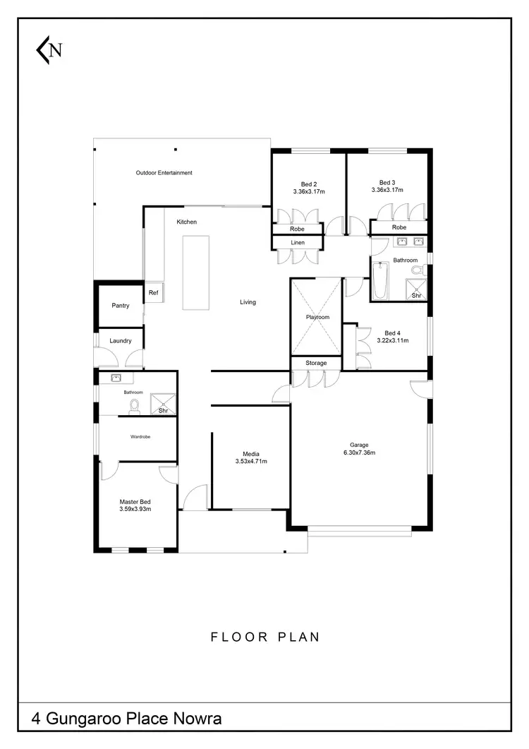 Floorplan of Homely house listing, 4 Gungaroo Place, Nowra NSW 2541