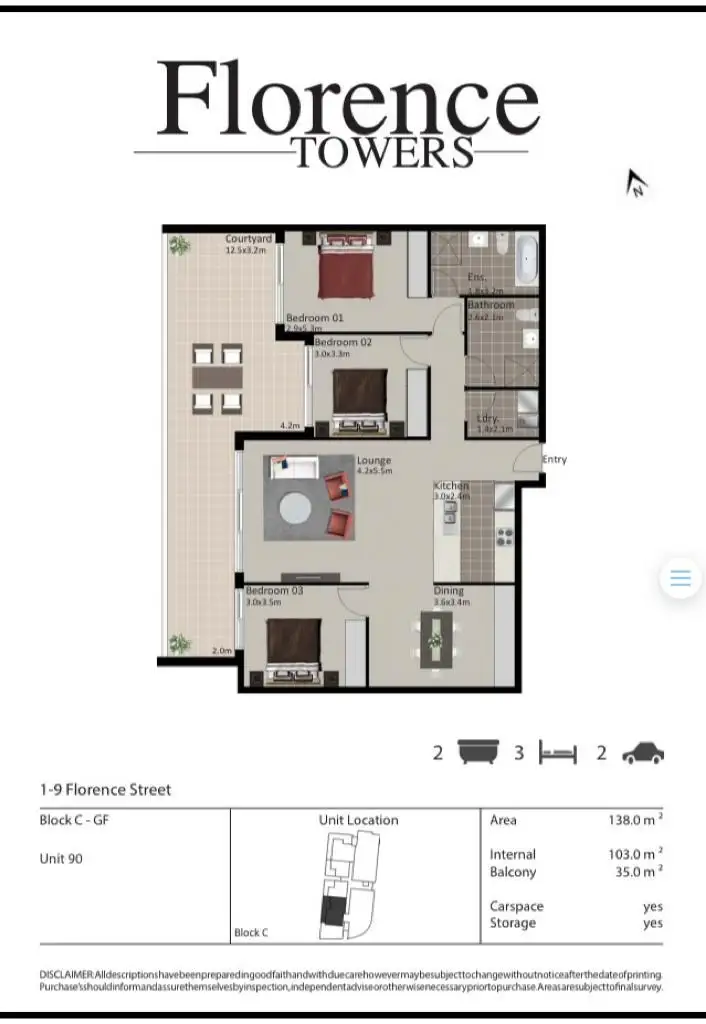 Floorplan of Homely apartment listing, 90/1-9 Florence St, South Wentworthville NSW 2145