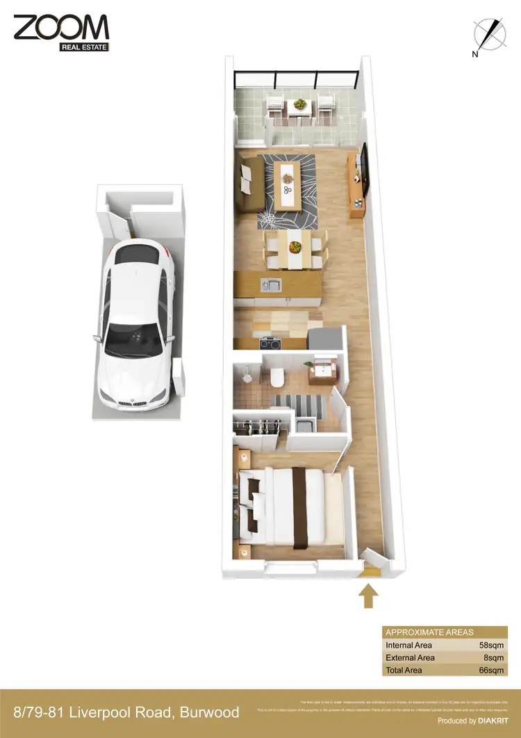 Floorplan of Homely apartment listing, 8/79-81 Liverpool Road, Burwood NSW 2134