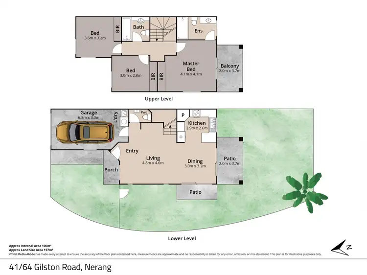 Floorplan of Homely townhouse listing, 41/64 Gilston Road, Nerang QLD 4211