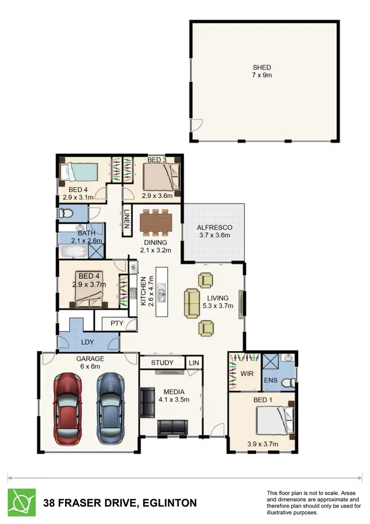 Floorplan of Homely house listing, 38 Fraser Drive, Eglinton NSW 2795