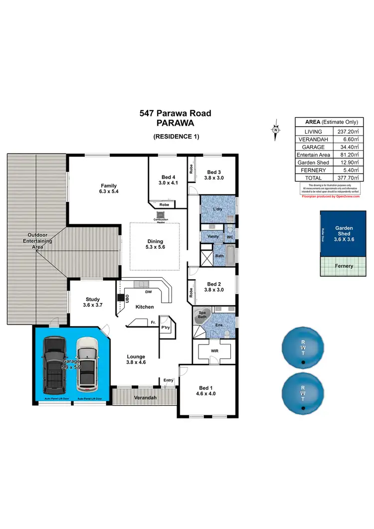 Floorplan of Homely rural property listing, 547 Parawa Road, Parawa SA 5203