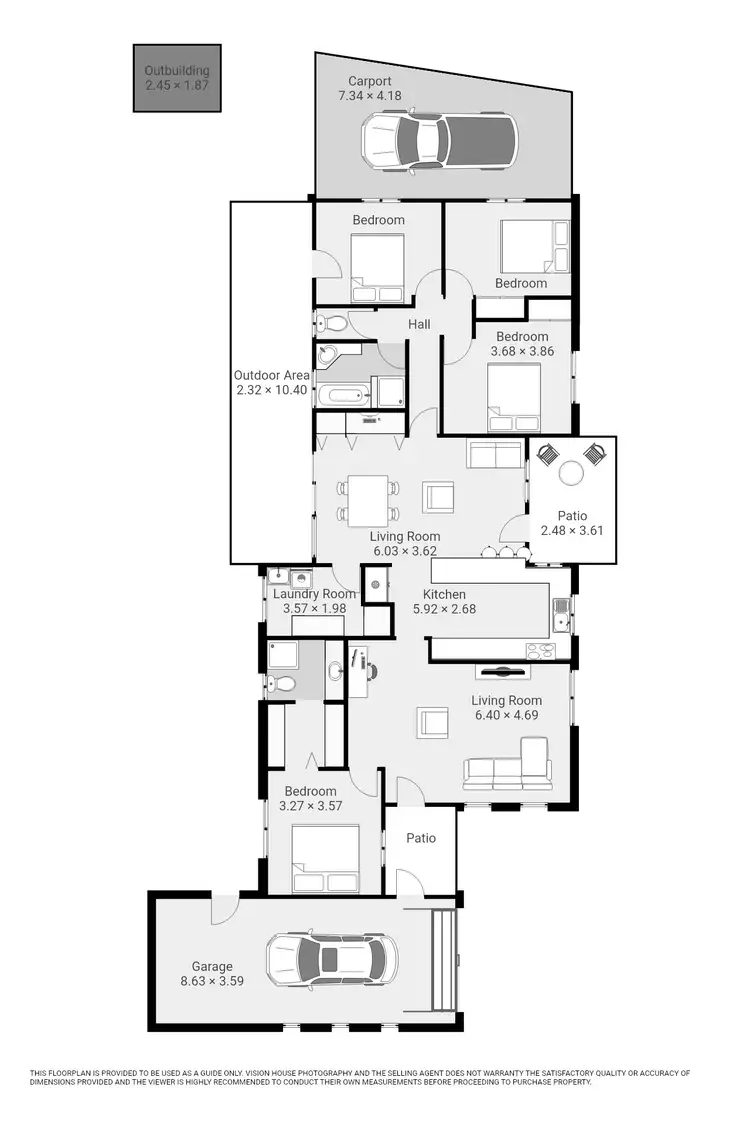 Floorplan of Homely house listing, 12 Elinda Court, Red Cliffs VIC 3496