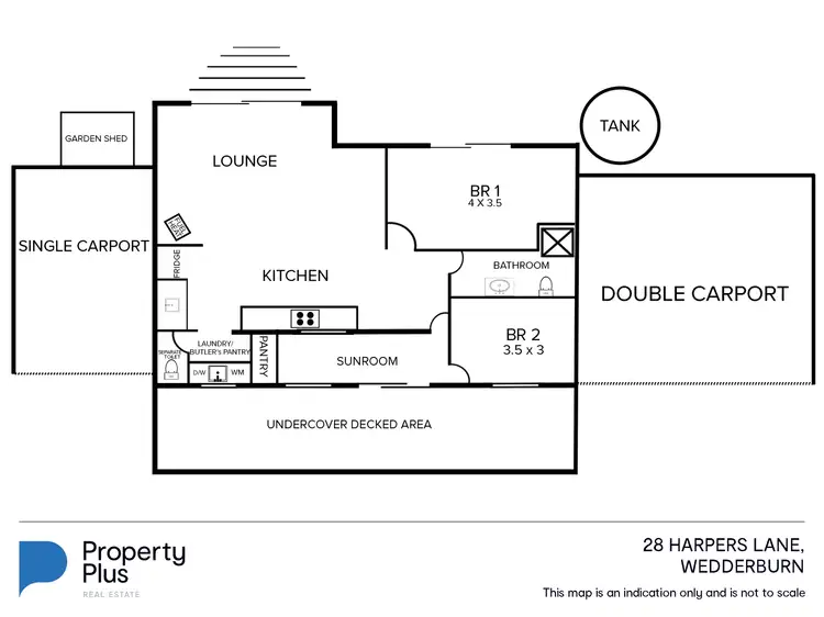Floorplan of Homely rural property listing, 28 Harpers Lane, Wedderburn VIC 3518