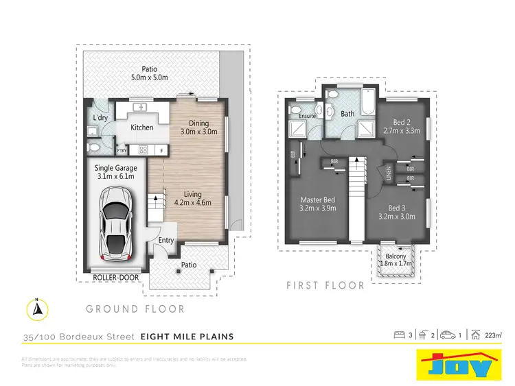 Floorplan of Homely townhouse listing, 35/100 Bordeaux St, Eight Mile Plains QLD 4113