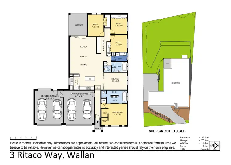 Floorplan of Homely house listing, 3 Ritaco Way, Hidden Valley VIC 3756