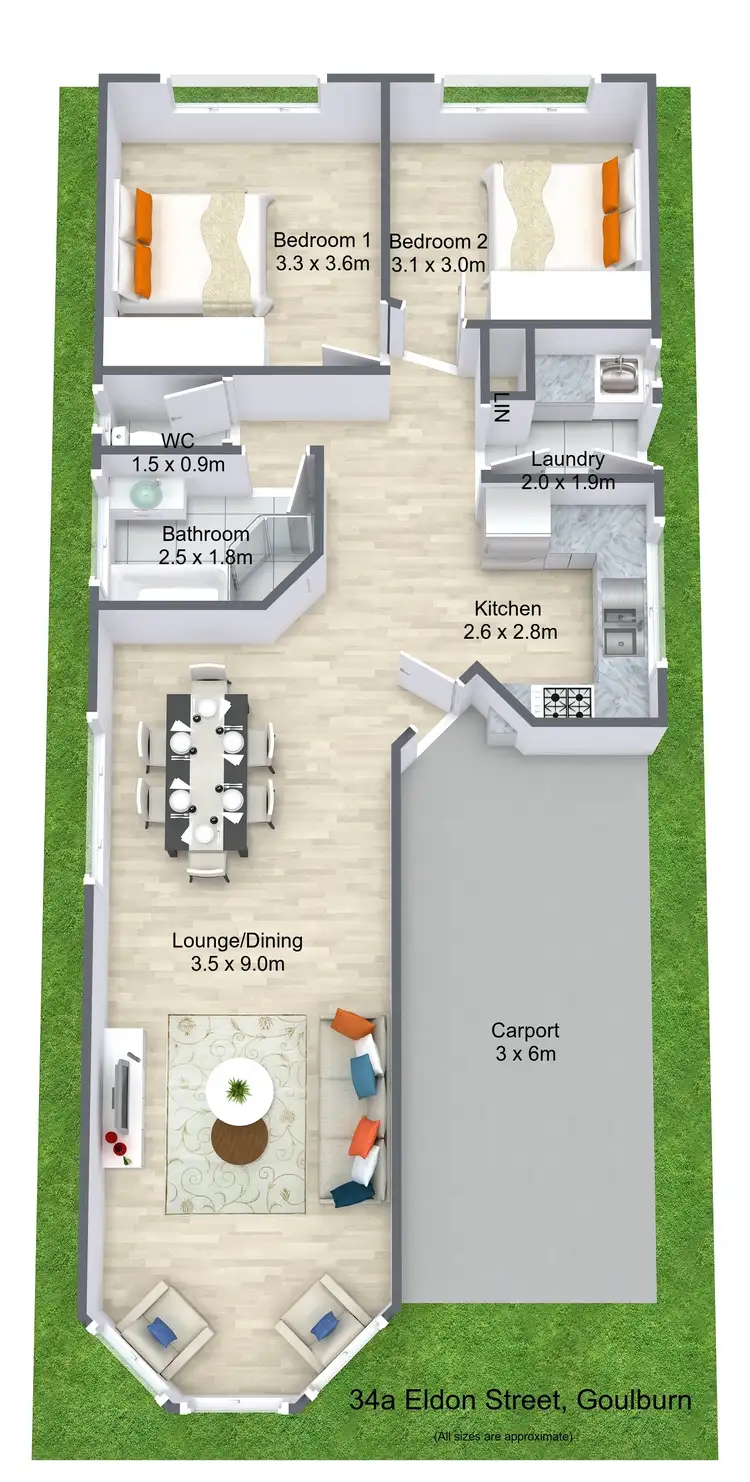 Floorplan of Homely house listing, 34A Eldon Street, Goulburn NSW 2580
