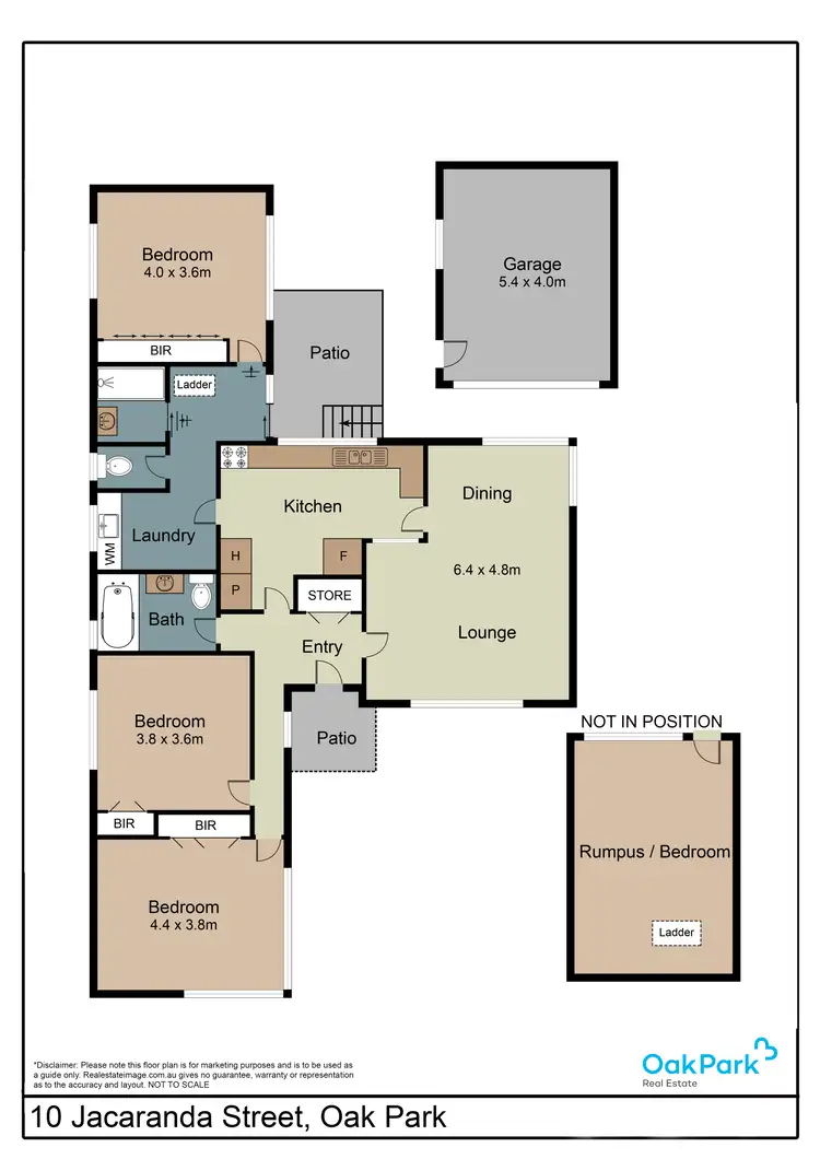Floorplan of Homely house listing, 10 Jacaranda Street, Oak Park VIC 3046
