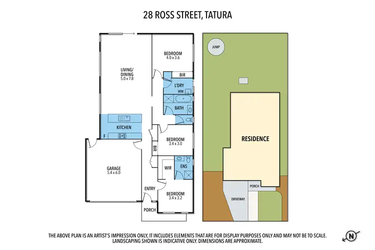 Floorplan of Homely house listing, 28 Ross Street, Tatura VIC 3616