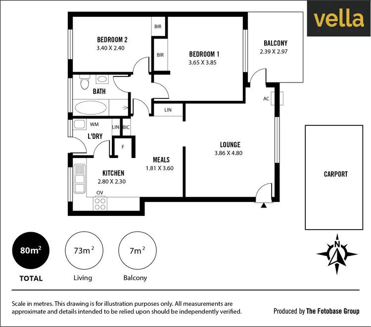 Floorplan of Homely apartment listing, 6/290 Cross Road, Clarence Park SA 5034