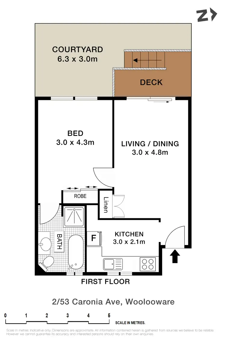 Floorplan of Homely apartment listing, 2/53 Caronia Avenue, Woolooware NSW 2230