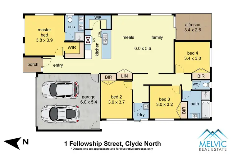 Floorplan of Homely house listing, 1 Fellowship Street, Clyde North VIC 3978