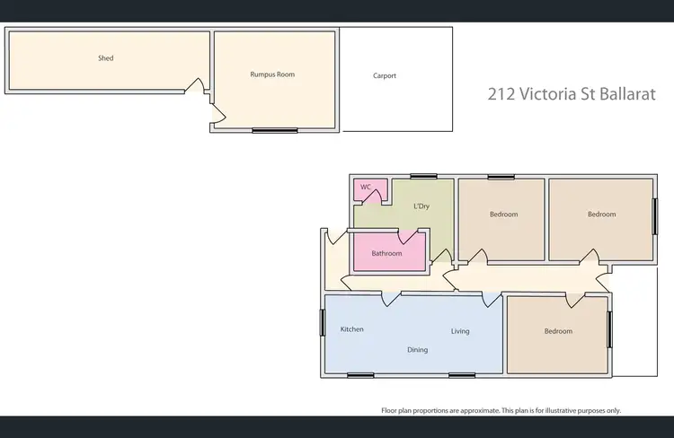 Floorplan of Homely house listing, 212 Victoria Street, Ballarat East VIC 3350