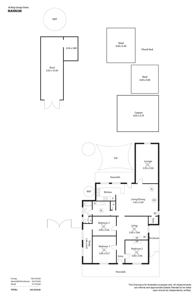 Floorplan of Homely house listing, 36 King George Street, Mannum SA 5238