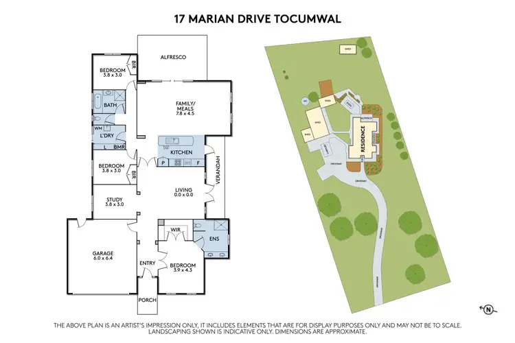 Floorplan of Homely rural property listing, 17 Marian Drive, Tocumwal NSW 2714