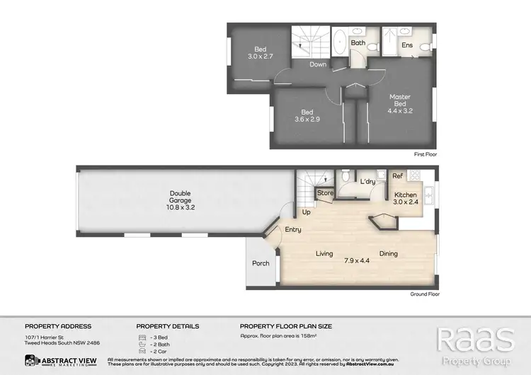 Floorplan of Homely townhouse listing, 107/1 Harrier Street, Tweed Heads South NSW 2486