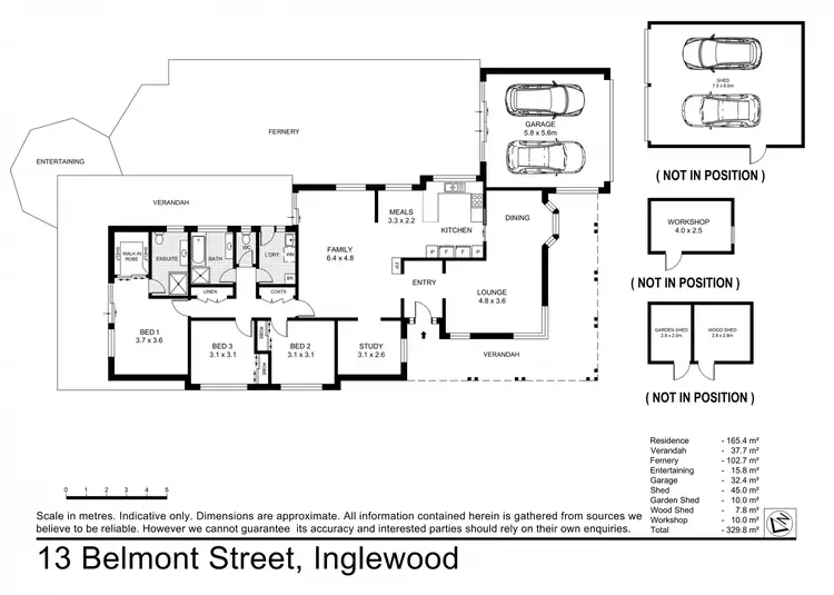 Floorplan of Homely house listing, 13 Belmont Street, Inglewood VIC 3517
