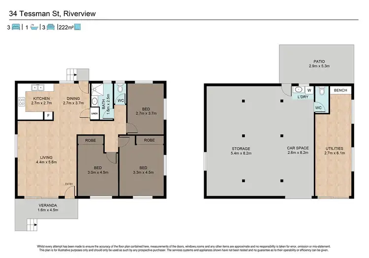 Floorplan of Homely house listing, 34 Tessman Street, Riverview QLD 4303