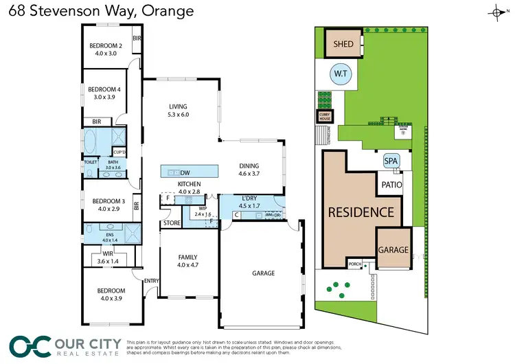 Floorplan of Homely house listing, 68 Stevenson Way, Orange NSW 2800