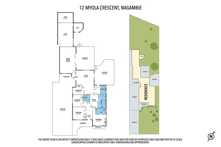 Floorplan of Homely house listing, 12 Myola Crescent, Nagambie VIC 3608