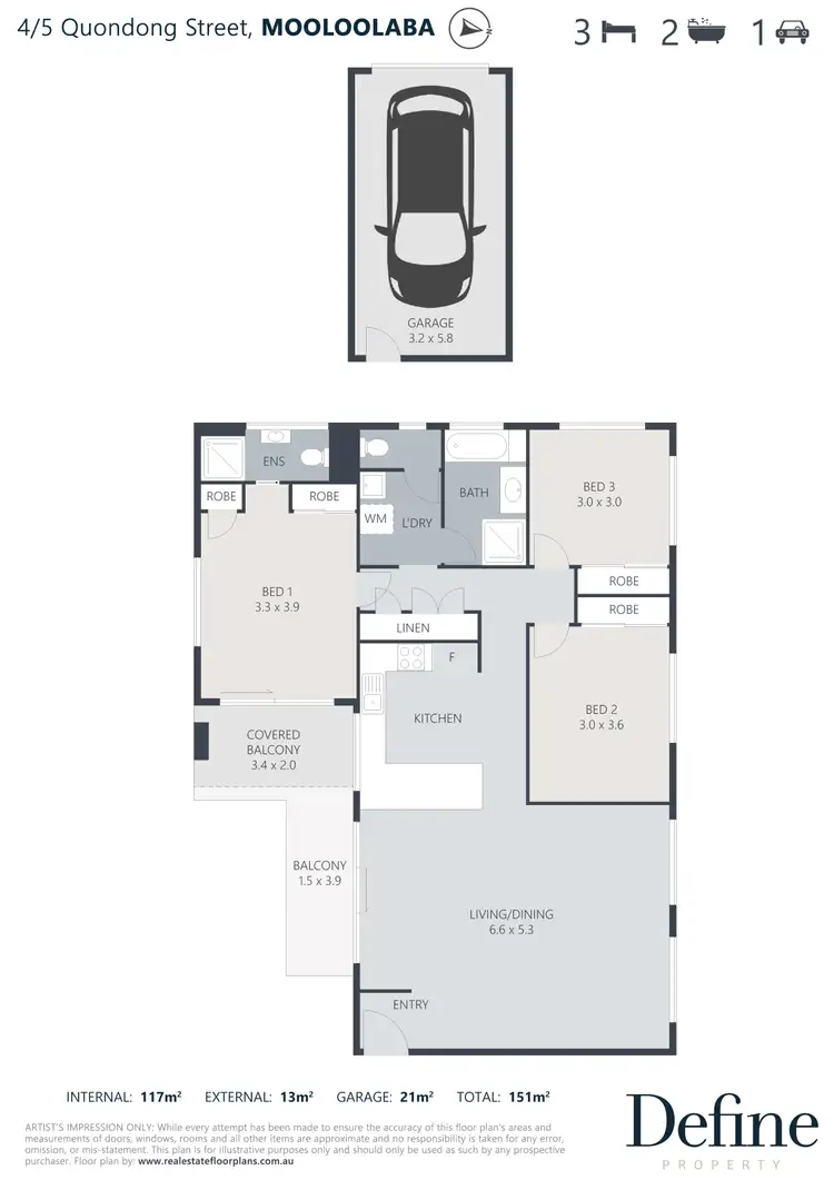 Floorplan of Homely unit listing, 4/5 Quondong Street, Mooloolaba QLD 4557