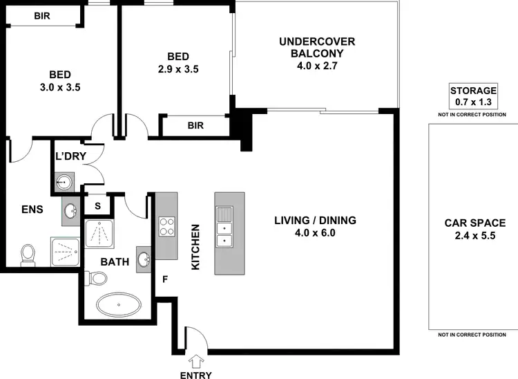 Floorplan of Homely apartment listing, 203/350 Railway Terrace, Guildford NSW 2161