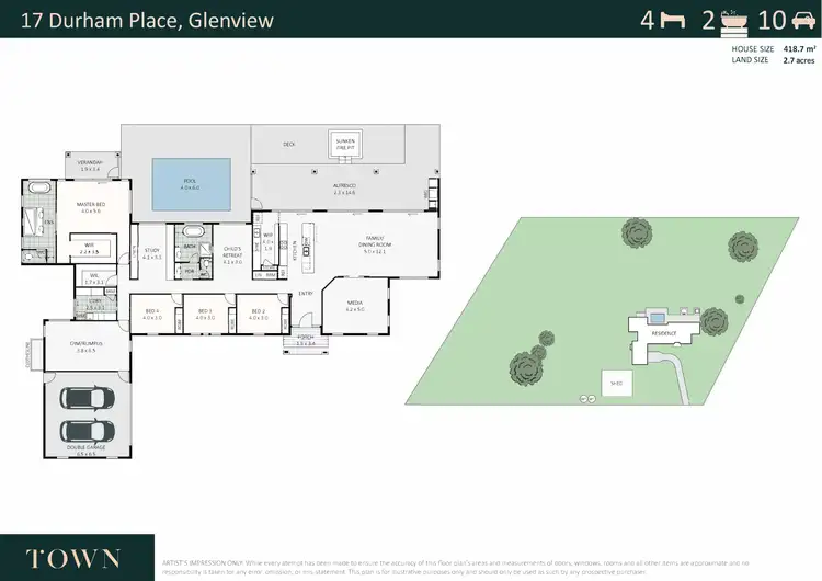 Floorplan of Homely house listing, 17 Durham Place, Glenview QLD 4553