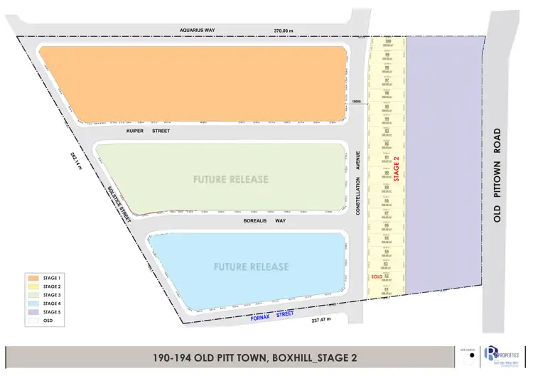 Floorplan of Homely land listing, 190-194 Old Pitt Town Road, Box Hill NSW 2765