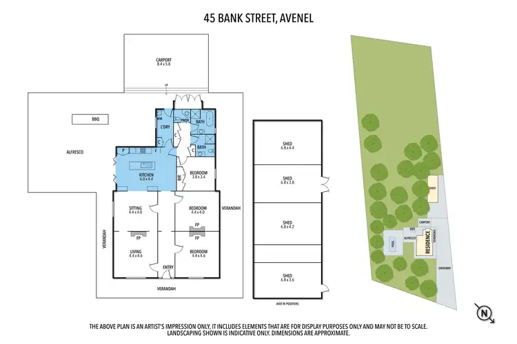 Floorplan of Homely house listing, 45 BANK STREET, Avenel VIC 3664