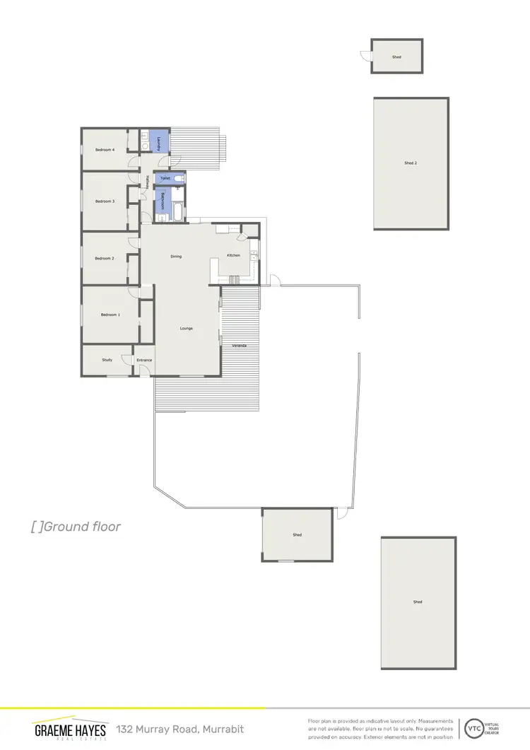 Floorplan of Homely rural property listing, 132 Murray Road, Murrabit VIC 3579