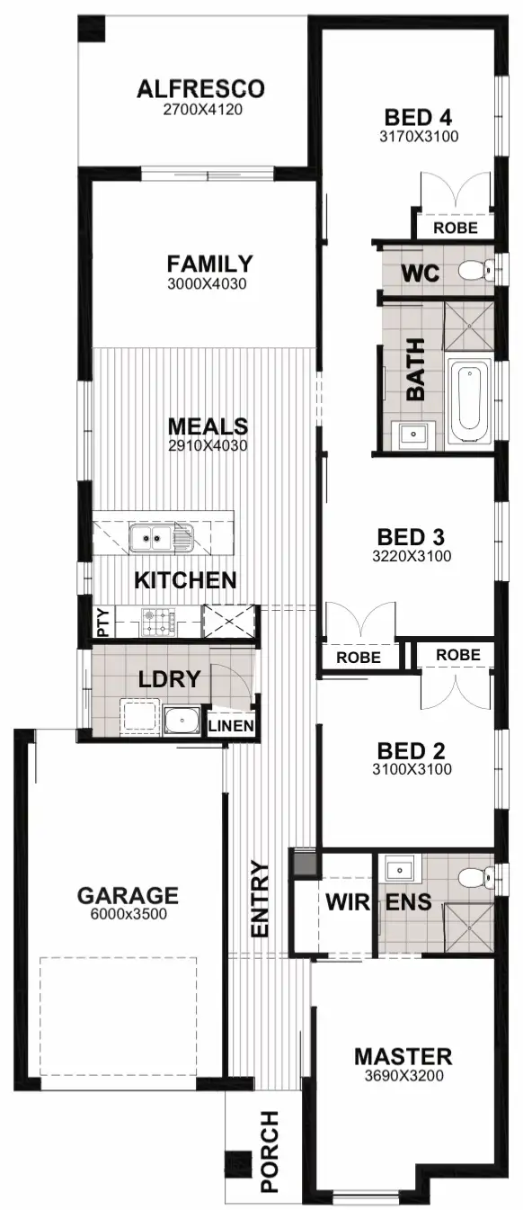 Floorplan of Homely house listing, Lot 338 Scone Street, Cranbourne East VIC 3977