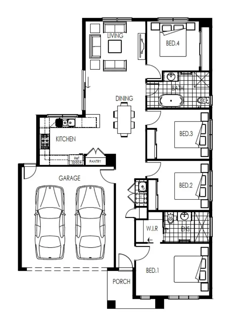 Floorplan of Homely house listing, Lot 1412 Medallion Boulevard, Tarneit VIC 3029