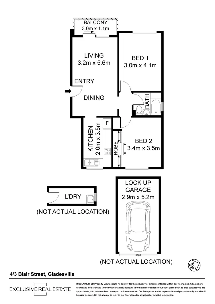 Floorplan of Homely apartment listing, 4/3 Blair Street, Gladesville NSW 2111