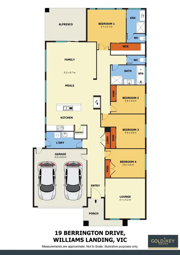 Floorplan of Homely house listing, 19 Berington Drive, Williams Landing VIC 3027