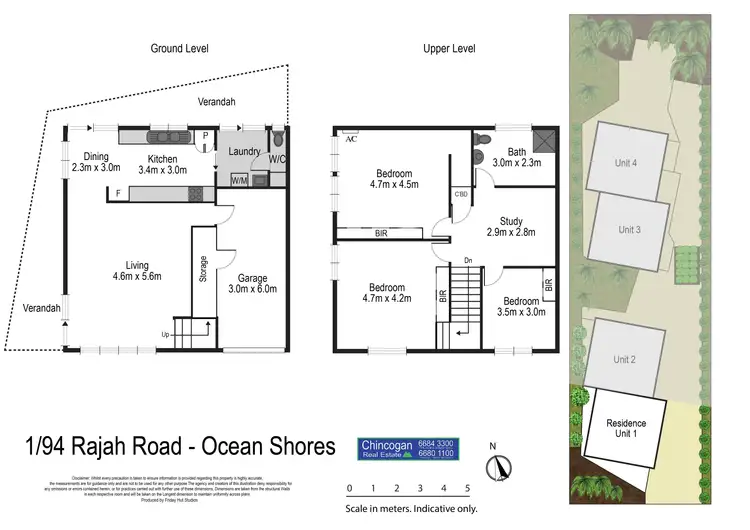 Floorplan of Homely house listing, 1/94 Rajah Road, Ocean Shores NSW 2483
