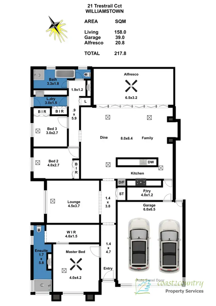 Floorplan of Homely house listing, 21 Trestrail Circuit, Williamstown SA 5351