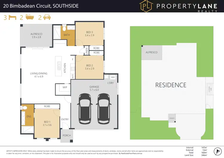 Floorplan of Homely house listing, 19 Bimbadean Circuit, Southside QLD 4570