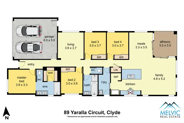 Floorplan of Homely house listing, 89 Yaralla Circuit, Clyde VIC 3978