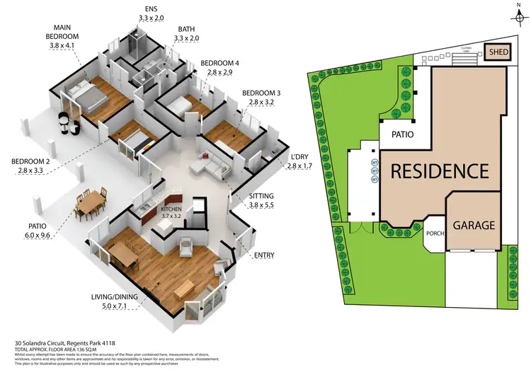 Floorplan of Homely house listing, 30 Solandra Circuit, Regents Park QLD 4118