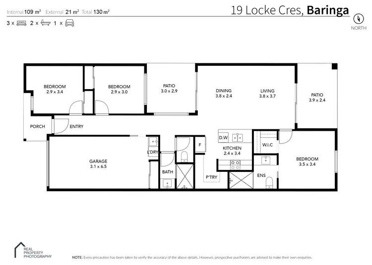 Floorplan of Homely house listing, 19 Locke Crescent, Baringa QLD 4551