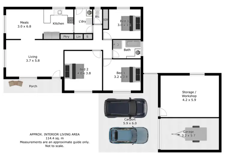 Floorplan of Homely house listing, 58 Waratah Way, Wodonga VIC 3690