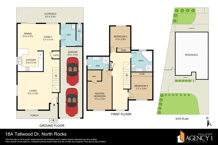 Floorplan of Homely semi-detached listing, 18A Tallwood Drive, North Rocks NSW 2151