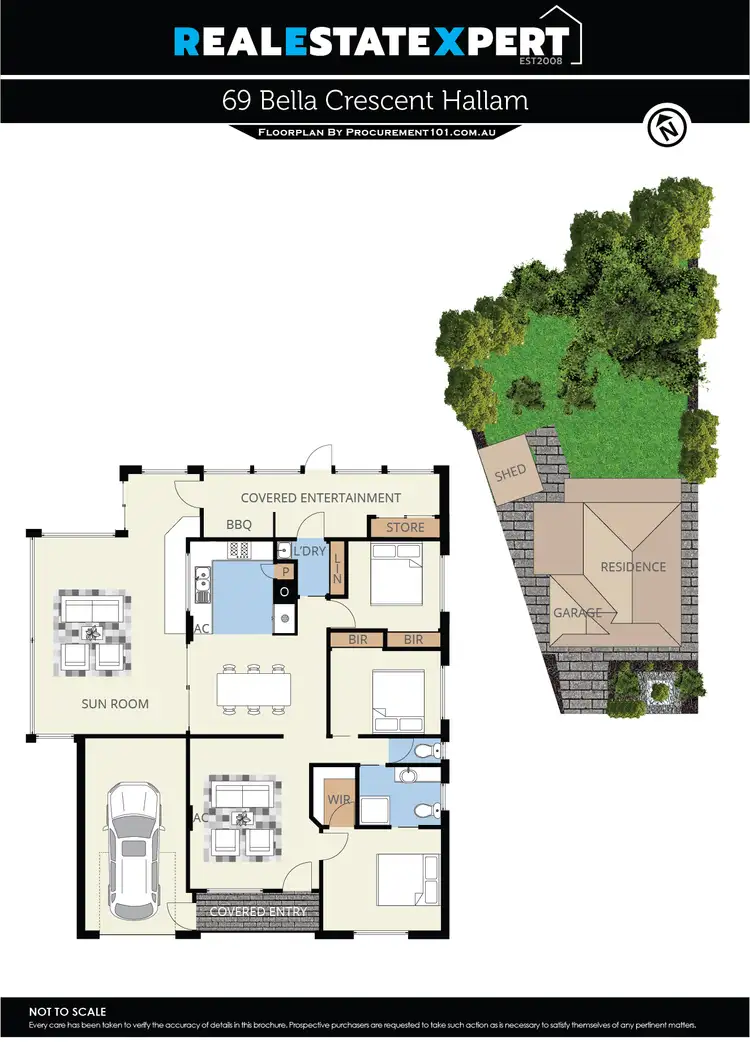 Floorplan of Homely house listing, 69 Bella Crescent, Hallam VIC 3803